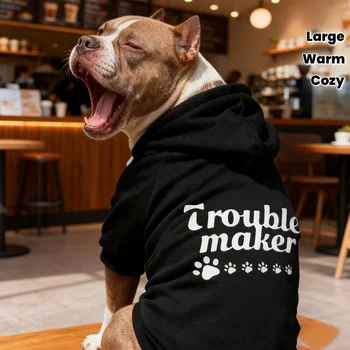 Trouble Maker Dog Hoodie 1