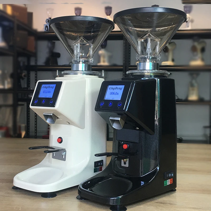 110V 220V Professional Espresso Coffee Grinder Bean Machine Electric Flat Blade Coffee Mill Bean Grinder 5