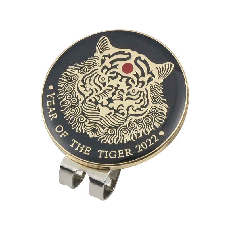 Golf hat clip golf ball mark 6 Pcs/Set golf cap clips mark ball position magnetic removable metal