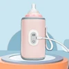 USB Charging Feeding Bottle Heater Heating Sleeve Milk Warmer 5 Temperature Adjust Insulated Breastmilk Warm Bag 6