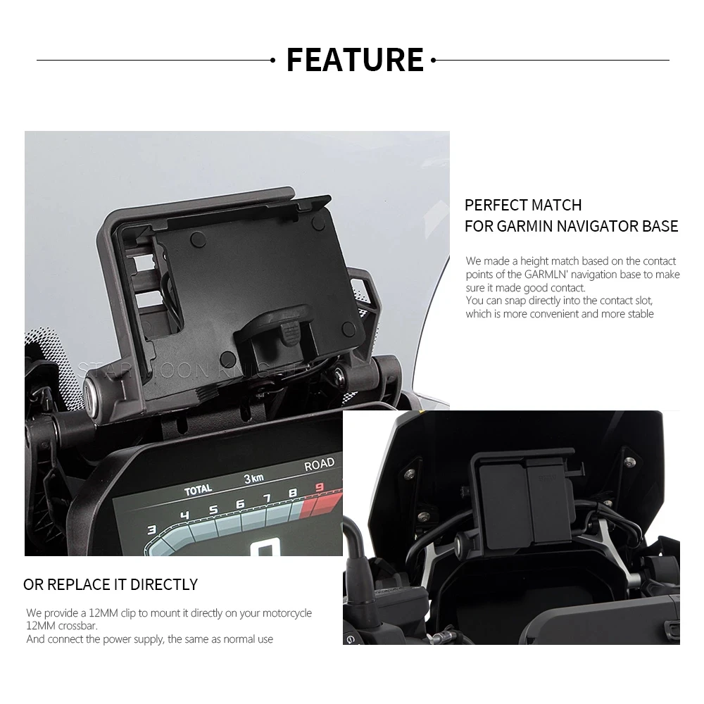EQIVA(小さな店) オートバイスタンドホルダー携帯電話 GPS