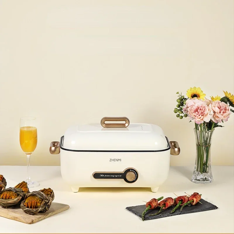 

Electric Hot Pot Household Hot Pot Barbecue Pot Steaming Boiling Frying Fried Internet Celebrity Electric Fried Cooking Pot