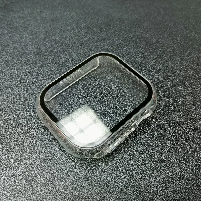 Premium Tempered Glass & Protective Case Set for Apple Watch - Screen Protector & Bumper Accessories