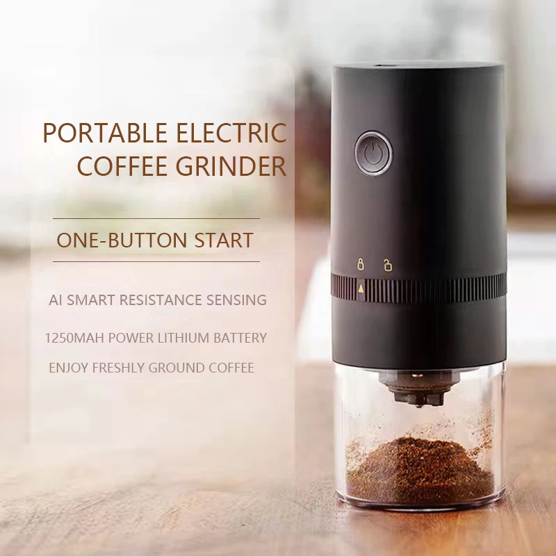 Charging Coffee Bean Grinder Electric Mini Coffee Bean Mill Grinder Espresso  Spice Grinder for Drip Coffee Kitchen - AliExpress