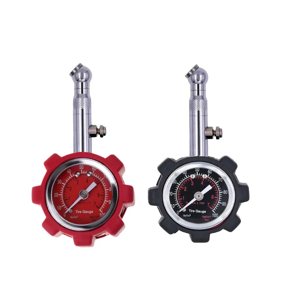 Car Truck Air Tire Monitor Tyre Gauge Air Pressure Gauge Dial Meter 0-100 PSI Tester Tool For Car Motorcycle Truck