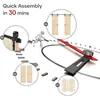 Double 24×84" Doors Sliding Barn Wood Door Panels with 8ft Hardware Kit Easy DIY Assembly Required Perfect for Warehouse 5