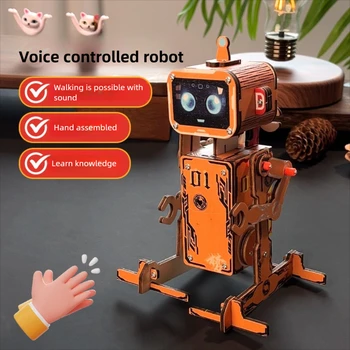 Robot elettrico a comando vocale fai-da-te Kit di esperimenti scientifici fai-da-te e modello educativo Giocattolo per progetti di giocattoli regalo per bambini