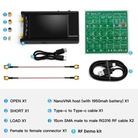 New 4 inch LCD Display 10KHz~1.5GHz NanoVNA-H4 HF VHF UHF Vector Network Analyzer Antenna Analyzer NanoVNA + RF Demo Kit 1
