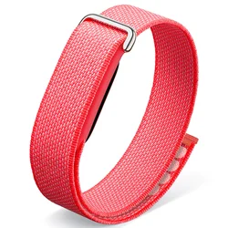 Breathable Nylon Loop Sport Strap - Adjustable Smart Band Wristband Accessory - Fitbit Air (Berry Shade)