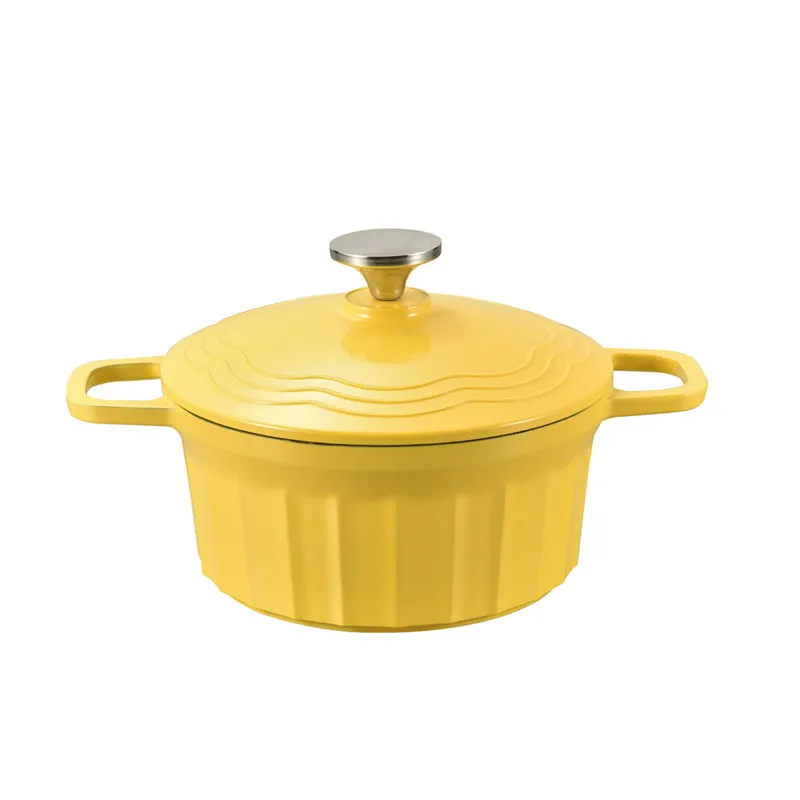 Enameled Dutch Oven 3 Qt /5 Qt Cast Aluminum Nonstick Casserole Dish With  Lid For All Heat Source Stockpot Stew Pot Cookware