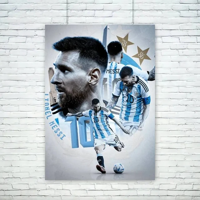 Aquarela de lionel messi