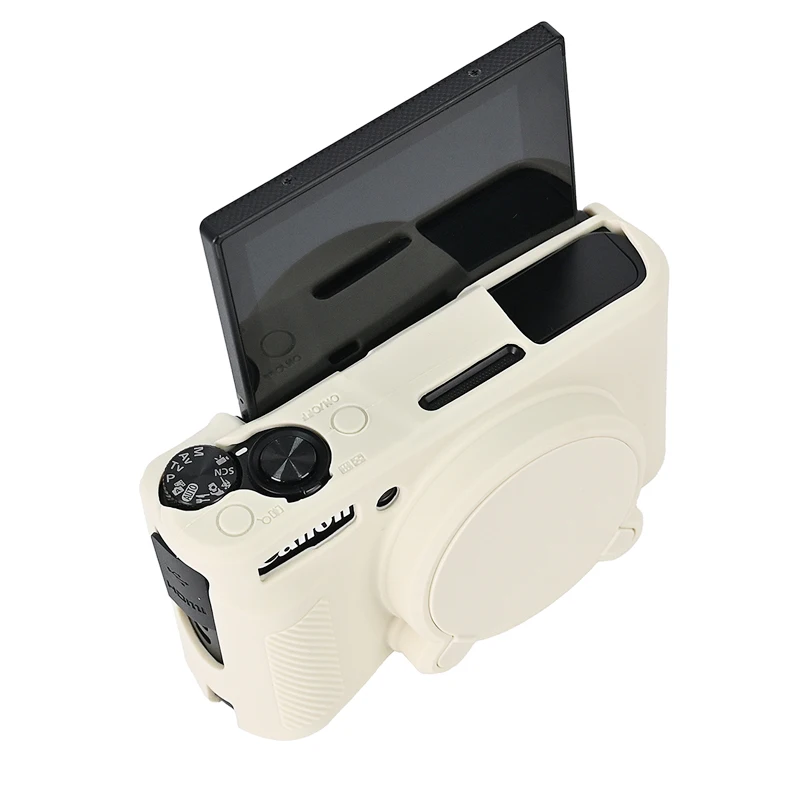 Pour SX740HS SX730HS Coque En Caoutchouc Souple En Silicone Pour Canon PowerShot SX740 HS SX730 Armure Corps Couverture Peau Avec Protecteur D' Objectif