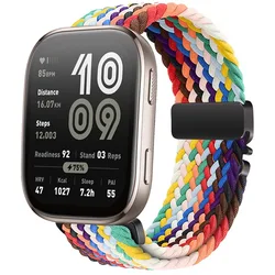 Versatile Nylon Loop Strap with Parachute Buckle - Comfortable Band for Active Lifestyle ( Official rainbow)
