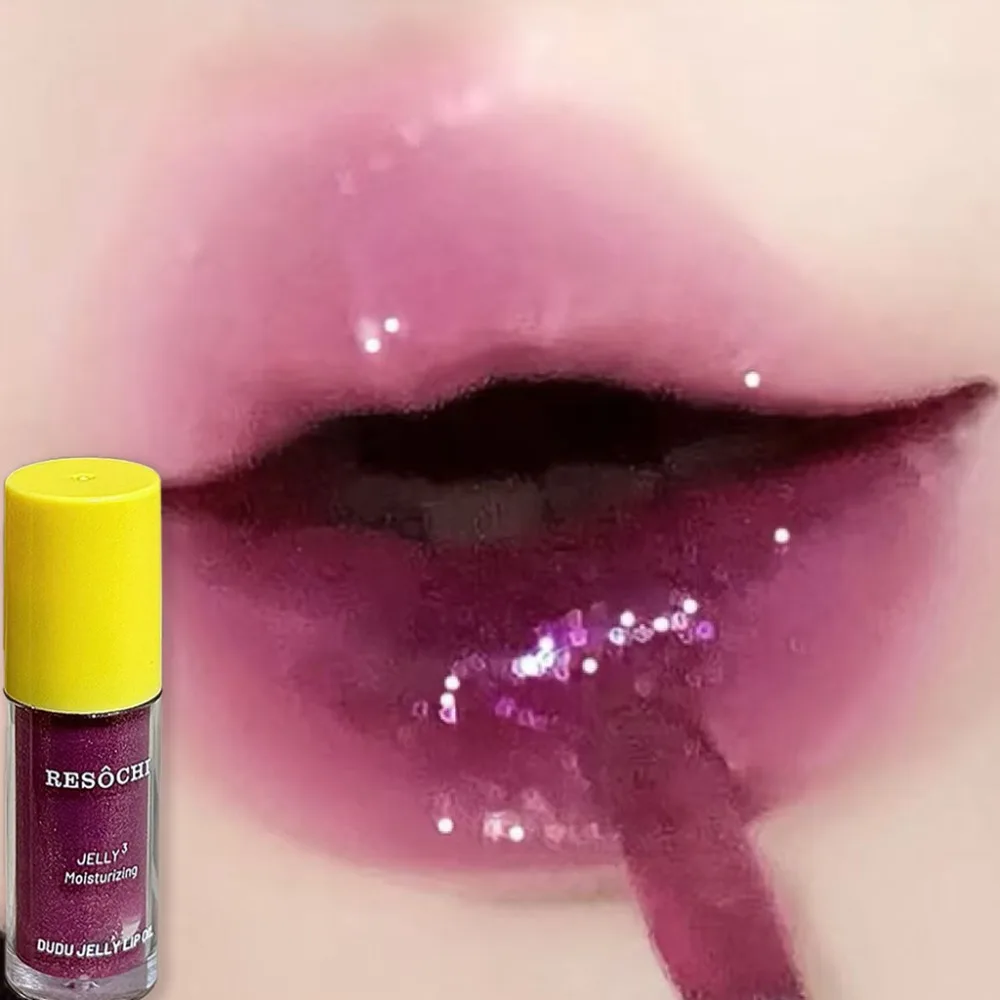 IJzige, transparante lipolie, waterglans, spiegelglans, nude vloeibare lippenstift, natuurlijke, transparante glans en hydraterende lipgloss, Koreaanse lippen make-up_voghion.com