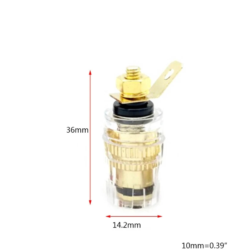 Speaker Terminal Connector 8Pcs/Set Speaker Terminal Binding Post 4mm Banana Plug Socket Low Frequency Amplifier Connector for Loudspeakers