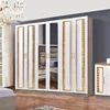 2020 Hot Sale Classic Design King Double Bed Set Wooden Home Furniture Deluxe Full Master Bedroom Set 5