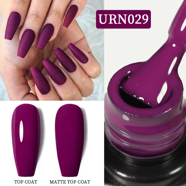 UR SUGAR 7.5ml Purple Red Dragon Fruit Color Nail Gel Soak Off UV Gel  Varnish Semi Permanent Nail Art Designs Matte Top Coat - AliExpress