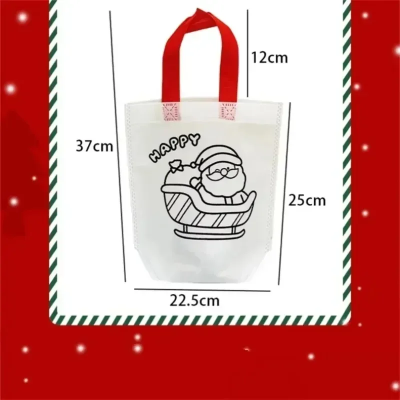 Non Woven Cartoon Handbags for Kids Arts Crafts Christmas Party