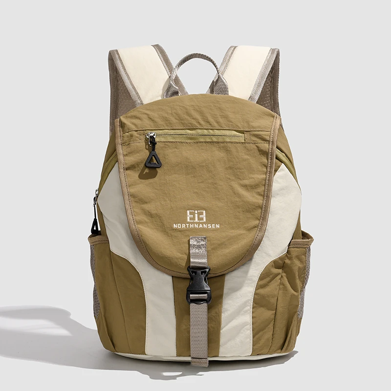 Outdoor hiking, lightweight, adjustable shoulder straps, large capacity, laptop backpack with zipper closure