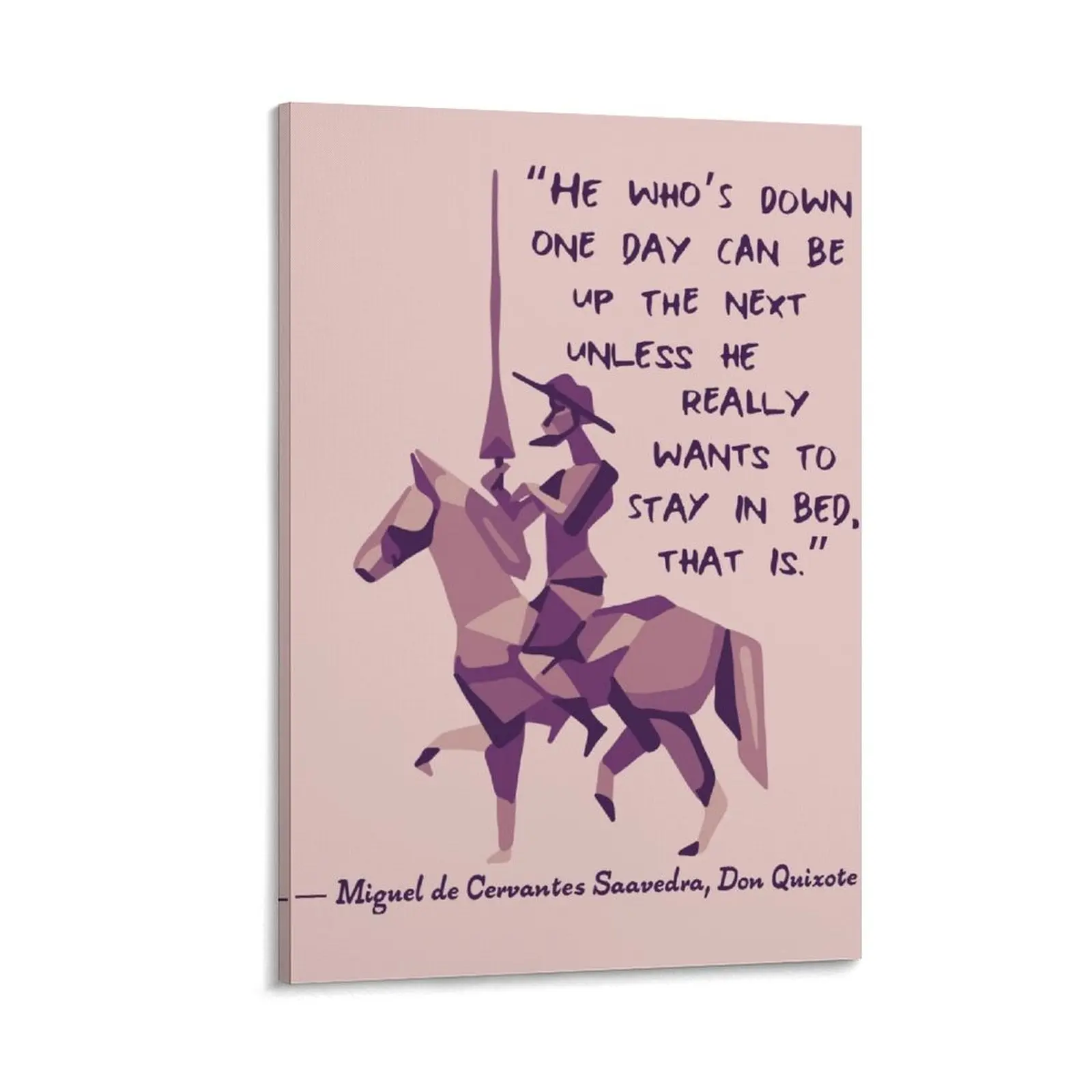 

Don Quixote Quote Canvas Painting fashion wall paintings Paintings on canvas for living room