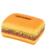 Innovative Fun Hamburger-Shaped Resin Tissue Box Holder - Novelty Burger Napkin Dispenser For Home Decor & Unique Gift Idea 2