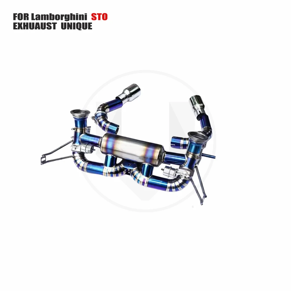 

UNIQUE Titanium Alloy Exhaust System Performance Valve Catback For Lamborghini LP580 LP600 LP610 change STO Muffler For Cars