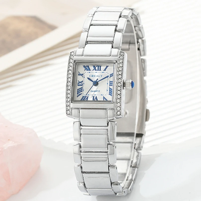 New Fashion Roman Scale Women Watches Luxury Ladies Wristwatch Quartz Watch Rhinestone Men Women Watches Relogio Feminino Clocks 4