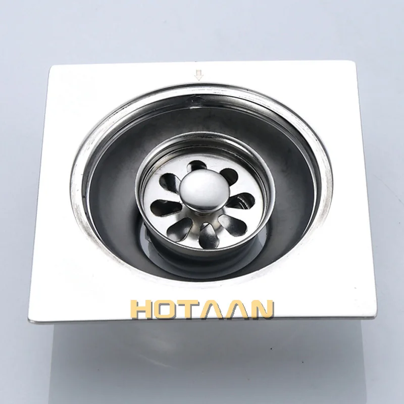 Shower Drain Thick SUS 304# Stainless Steel Floor Drain Bathroom Toilet Kitchen Balcony Dedicated To prevent odor floor drain,shower drain