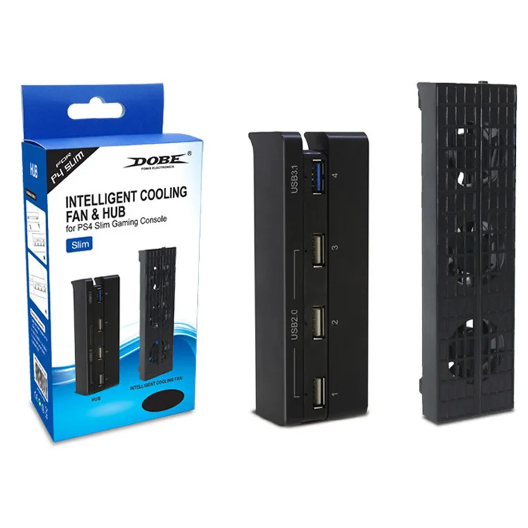 dobe fino externo intellegnce ventilador de refrigeração portas usb hub