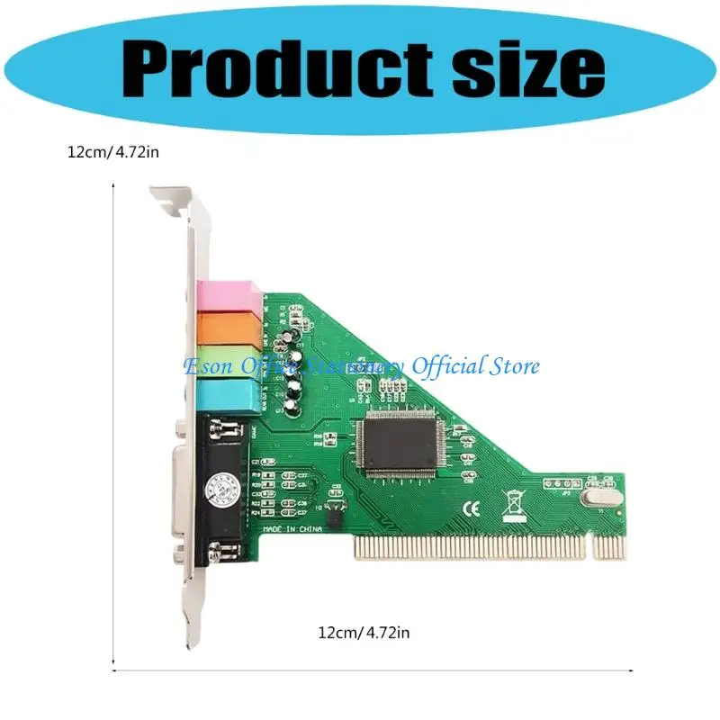 G8DC PCI 사운드 카드 4.1 채널 컴퓨터 데스크탑 사운드 카드 게임 액세서리 용 내부 사운드 카드 스테레오 서라운드