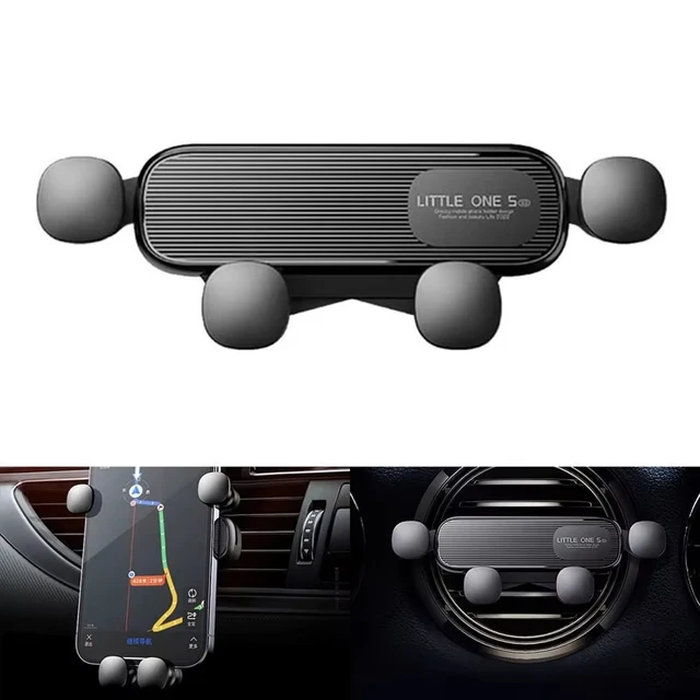 Universal Gravity Car Phone Holder Automotive GPS Navigation Mobile Phone Stand Air Vent Mount Support For iPhone Huawei Realme