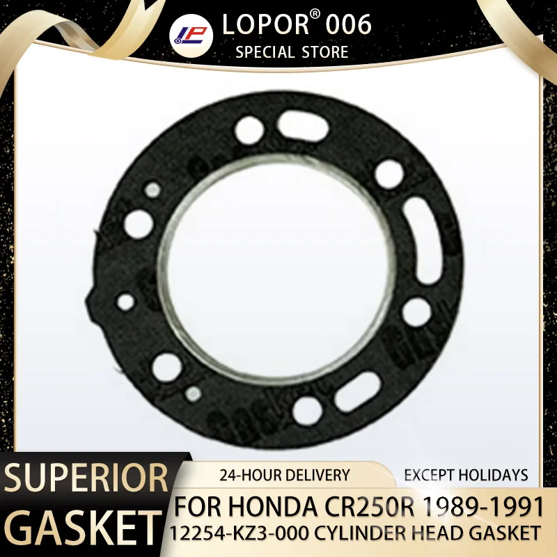 Motorcycle Engine Cylinder Head Seal Gasket For Honda CR250R 1989 1991