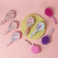 Child and Women Hair Comb Portable Shell-shaped Safety Airbag Comb Cute Straighten Hair Brush Massage Hairdressing Products 2