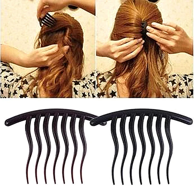 

Wavy Tooth Insert Hairpin Comb Headdress 7 Teeth Resin Board Hair Comb Jewelry Comb Hair Access Hairdressing Tools Accessories