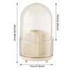 360° Rotation Makeup Brush Holder Desktop Makeup Organizer Lipstick Eyebrow Pencil Holder Jewelry Container Cosmetic Storage Box 6