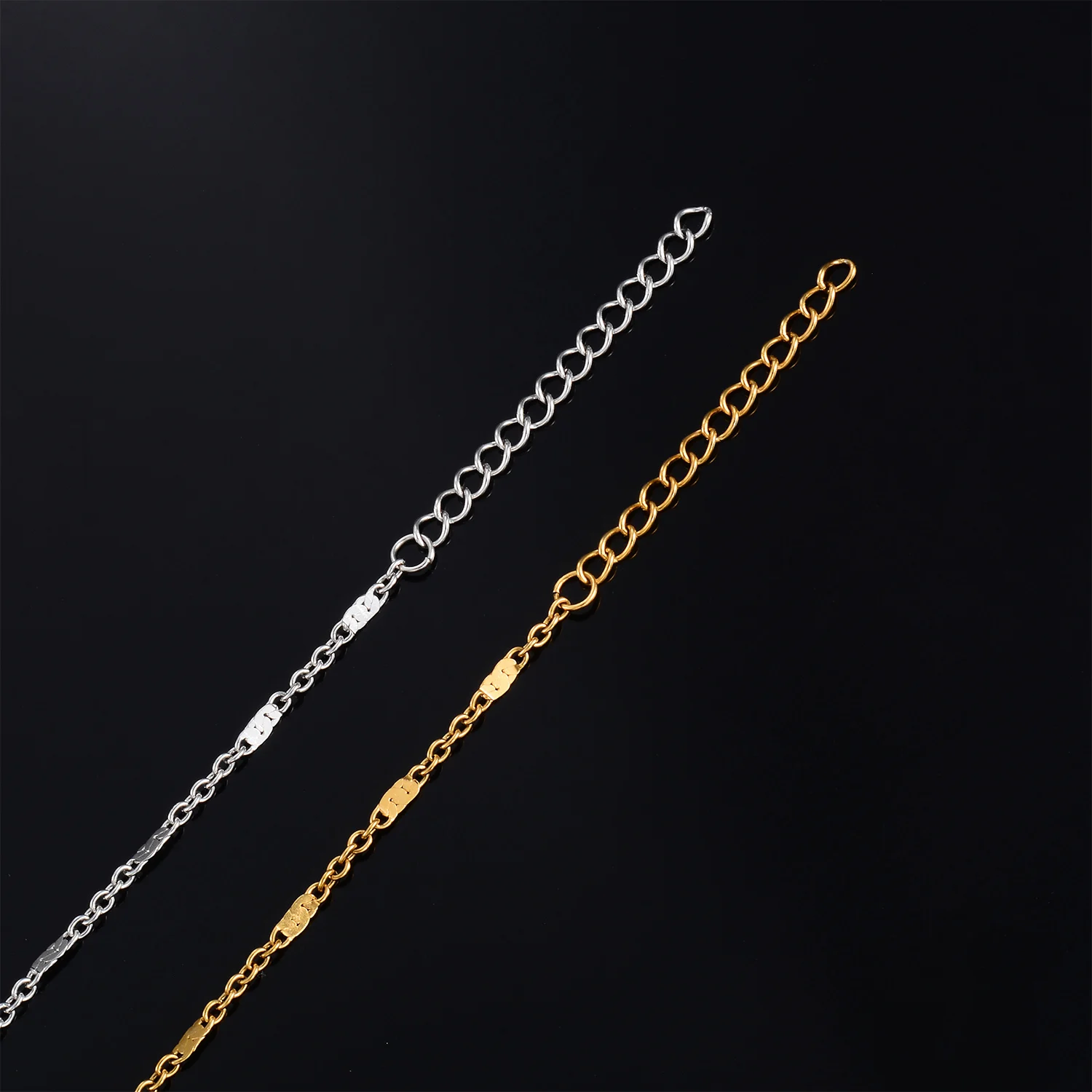 Stainless Steel Bracelet Gold Plated Chain Jewelry Making Components DIY