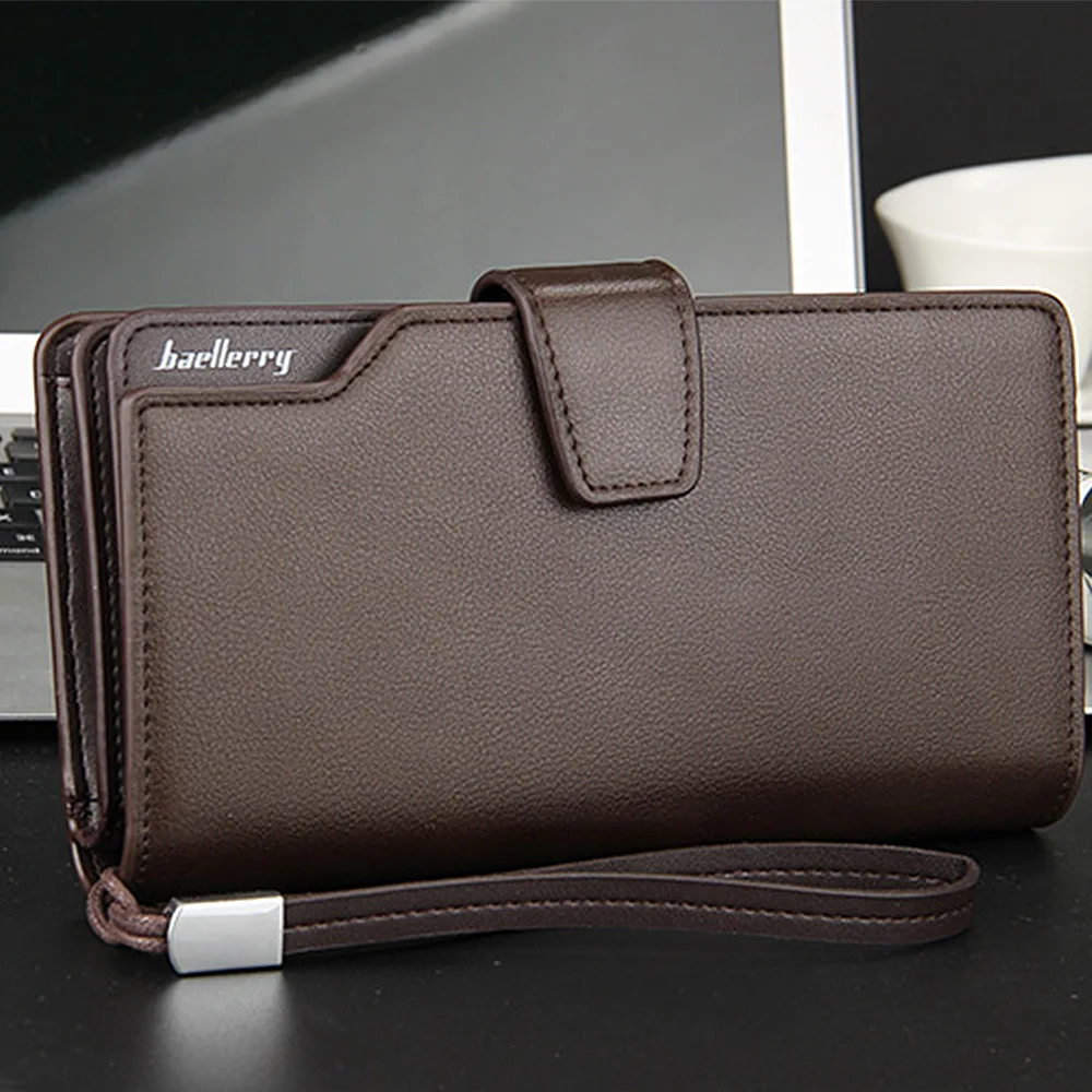 23 Card Holders Men Wallets Zipper Name Engraving Large Capacity High Quality Coin Pocket Male Purse Wallet For Men