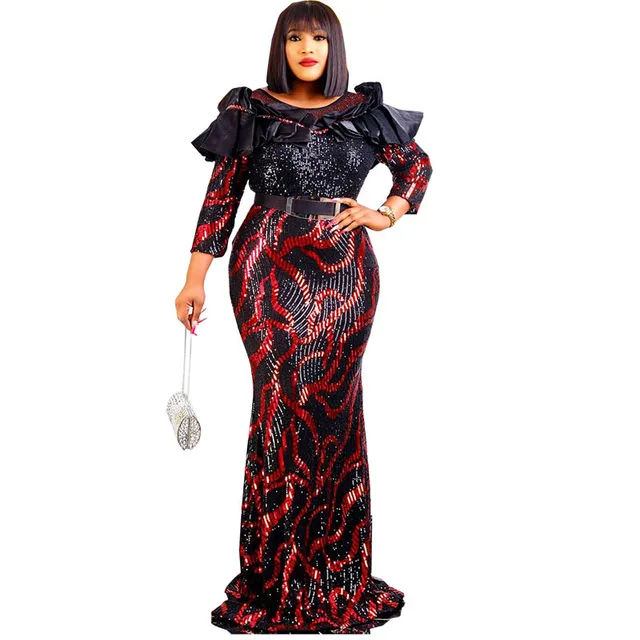 Jumoke Sequin Evening Gown