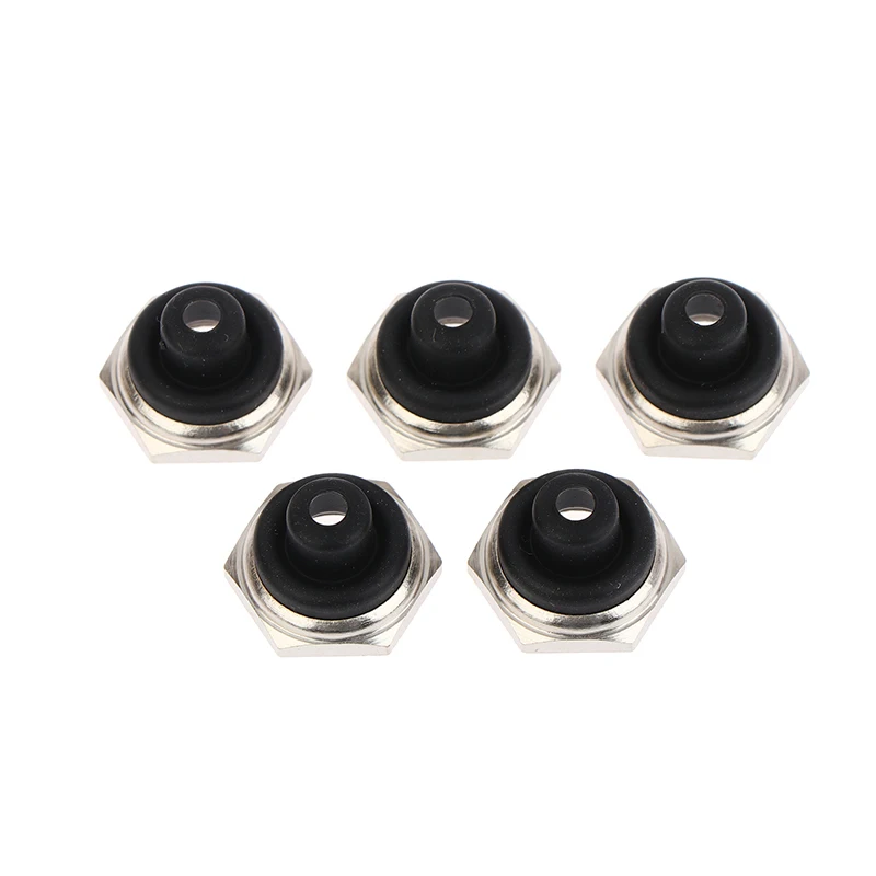 5Pcs New Product M12 * 0.75 12MM Toggle Switch Waterproof Cap With Hexagonal Metal Edge Accessories