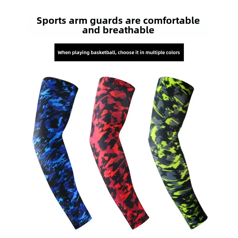 Long-sleeve Breathable Sports Protective Gear For Basketball Cycling Running Outdoor Climbing Sunscreen Arm Cover