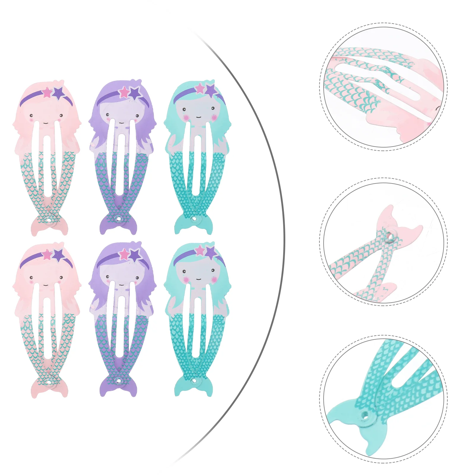 

12pcs Hairpin Hair Clips Set Metal Snap Hair Barrettes Hair Accessories for Babies Kids Children