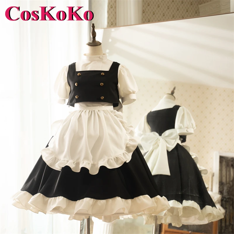 

CosKoKo Kirisame Marisa Cosplay Anime Game Touhou Project Costume Gorgeous Sweet Elegant Maid Dress Party Role Play Clothing