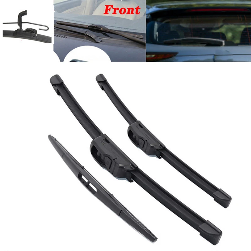 Car Front & Rear windshield wipers wiper Windscreen Window wipers