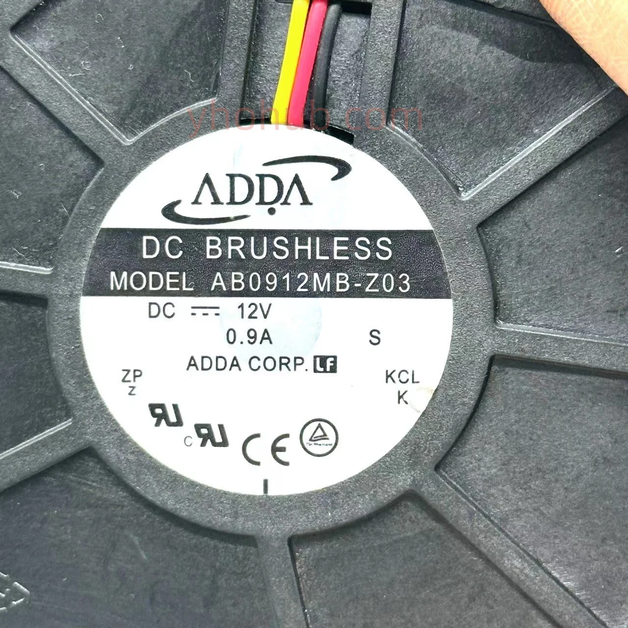 Adda Ab0912mb-z03 dc 12v 0.90a 97x97x33 mm Ventilador de Refrigeração do Servidor - Imagem 2