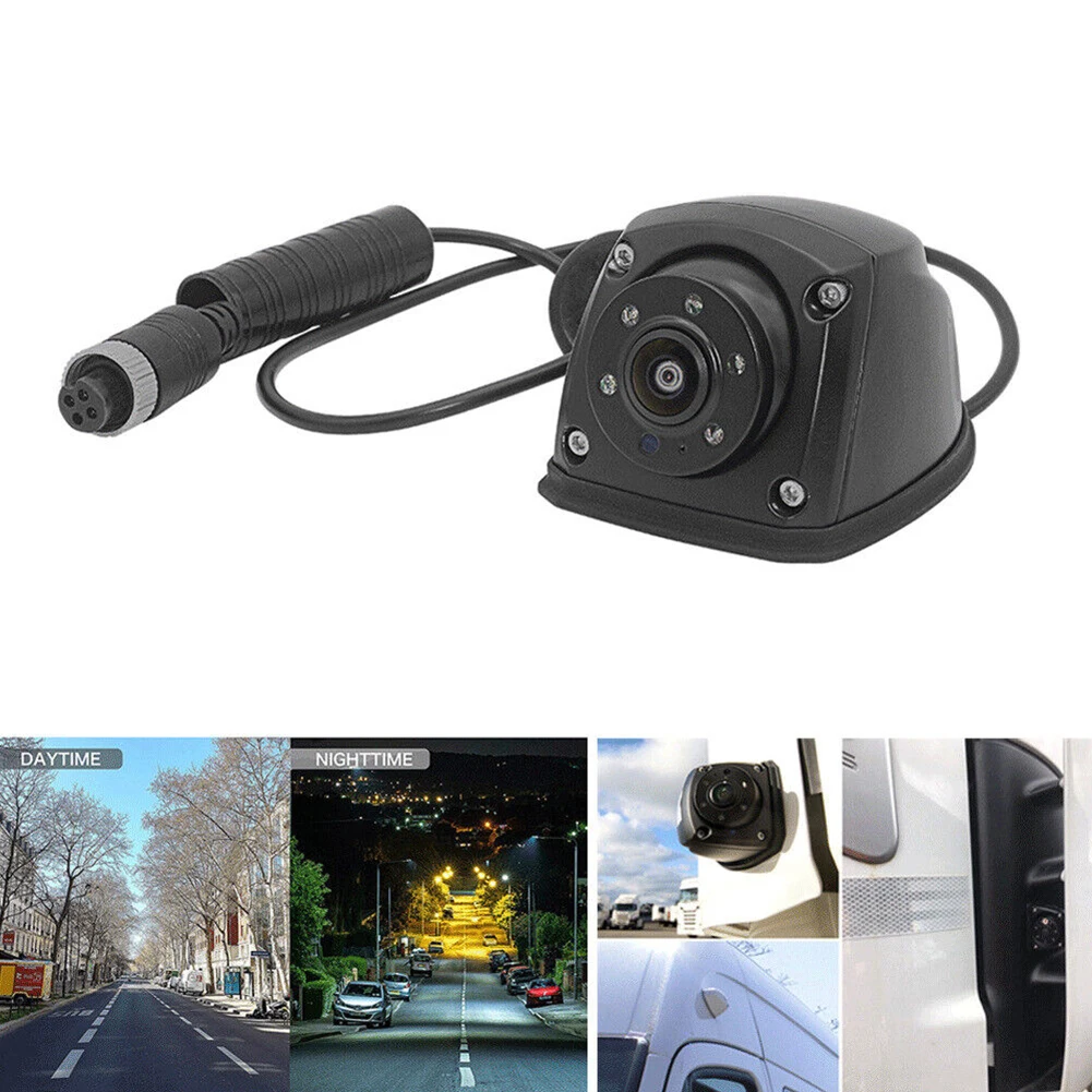 

1x Vehicle AHD 960P Side View Reverse Camera 4Pin Aviation Connector DC12V Car DVR For Truck Camper Bus Waterproof 1280×960P