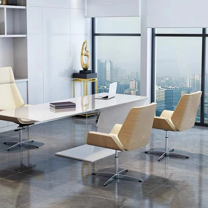 Design de luxo estudante aprendizagem cadeira estudo moderno simples chefe cadeira escritório cadeira reunião cadeira de couro do agregado familiar