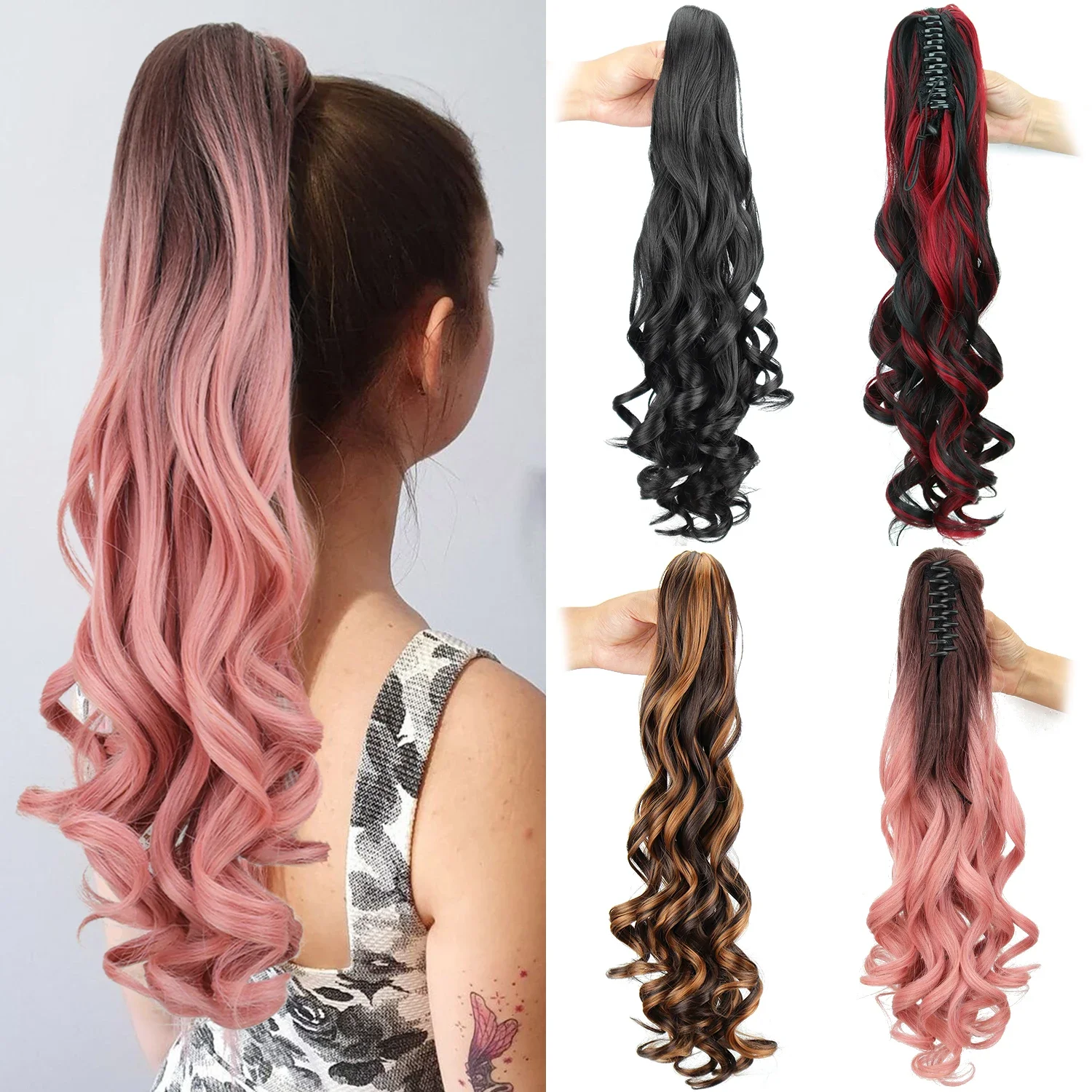 Estensione Di Capelli Coda Di Cavallo Con Clip ... - Shein