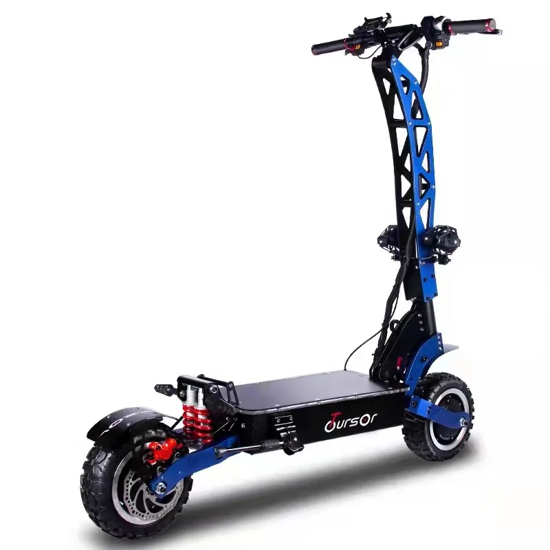 Adult 6000W dual motor electric scooter 60V 40Ah battery Long range 120km 11-inch tire foldable off-road fast scooter