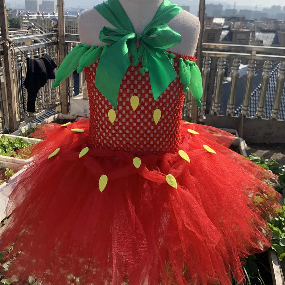 Di Carnevale Fragola Vestito Da Fragola Neonata Fresa Vestito Di