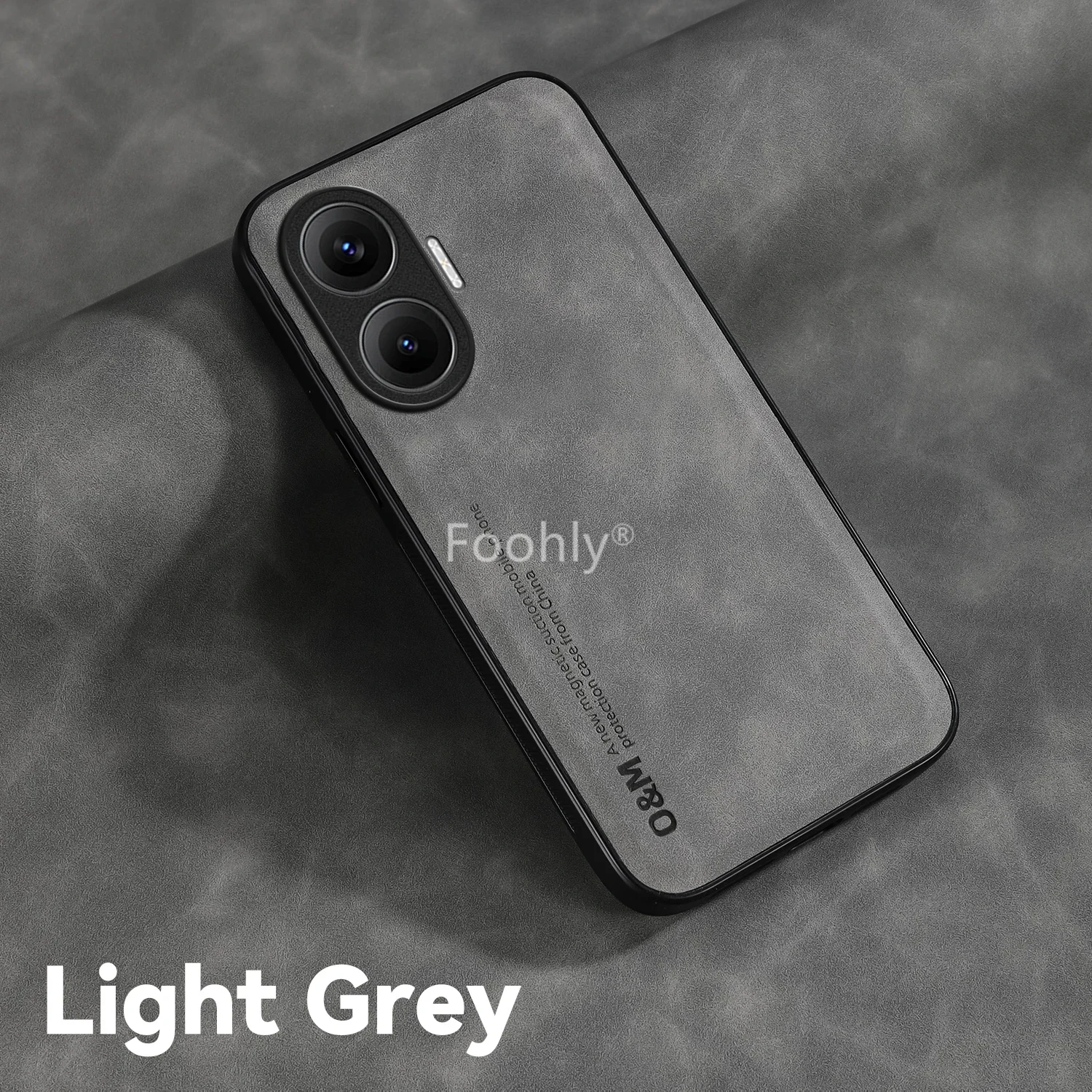 Nubuck Leather Shockproof Magnetic Protective Phone Case